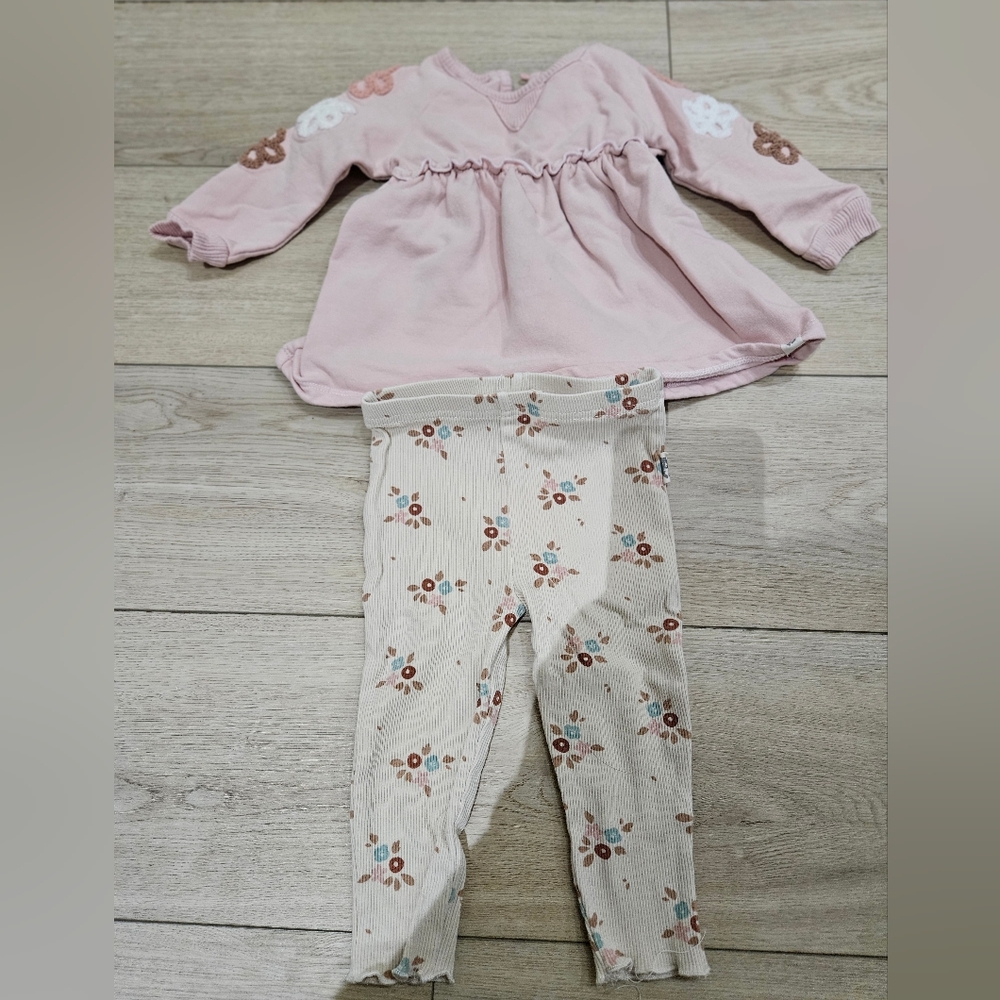 Rabbit + Bear Floral Outfit